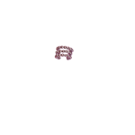 Aretes Chunky plateados tres líneas - Imagen 4