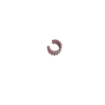 Aretes Chunky plateados tres líneas