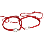 Par de pulseras de hilo rojo. - Imagen 2
