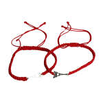 Par de pulseras de hilo rojo. - Imagen 3