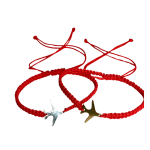 Par de pulseras de hilo rojo. - Imagen 6